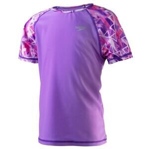NWT Girl’s Speedo Purple and Pink Rash Guard